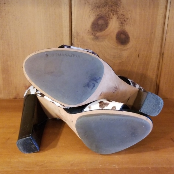 BCBG Leopard Print PeepToes - Picture 7 of 7